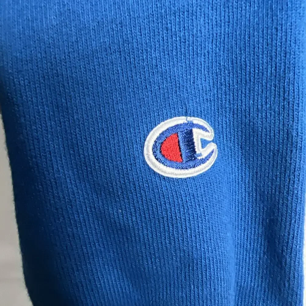 Vintage Champion Reverse Weave Crewneck Sweatshirt Blue Pullover X-Small - Picture 10 of 12